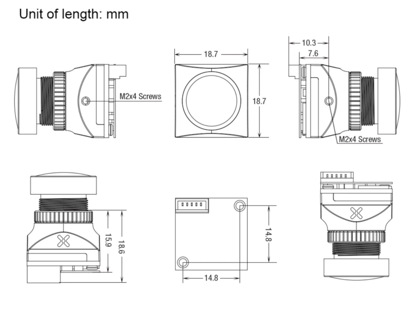 Caméra FPV Foxeer Mini Cat 3 1200TVL – Image 5